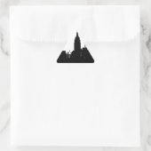 Sticker Triangulaire Noir blanc New York Silhouette (Sac)