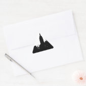 Sticker Triangulaire Noir blanc New York Silhouette (Enveloppe)