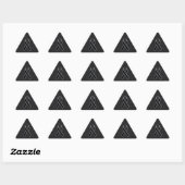 Sticker Triangulaire Noir Chrome Style Ribbon Sensibilisation (Feuille)