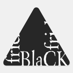 Sticker Triangulaire Noir Vendredi