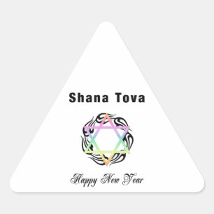 Sticker Triangulaire Nouvel An juif Shana Tova