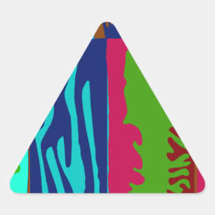 Sticker Triangulaire Ode to Matisse Collage