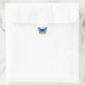Sticker Triangulaire Oeil de paon arc-en-ciel (Sac)