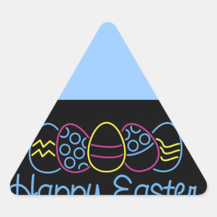Sticker Triangulaire Oeufs de néon -