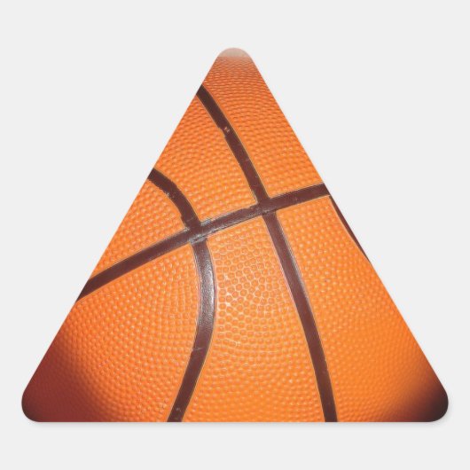 Sticker Triangulaire Oeuvre de basket-ball (Devant)