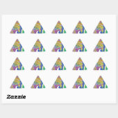 Sticker Triangulaire Oeuvre Whimsical (Feuille)