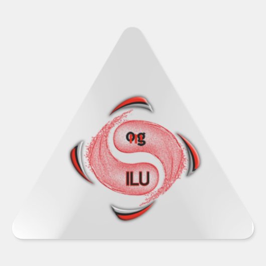 Sticker Triangulaire Oh mon Dieu ! (Devant)