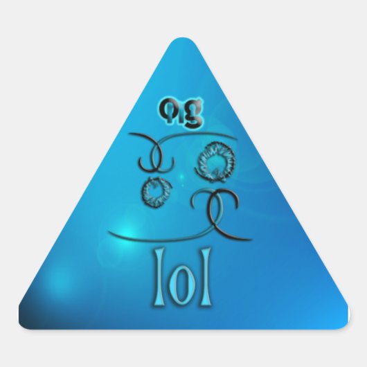 Sticker Triangulaire Oh mon Dieu ! (Devant)