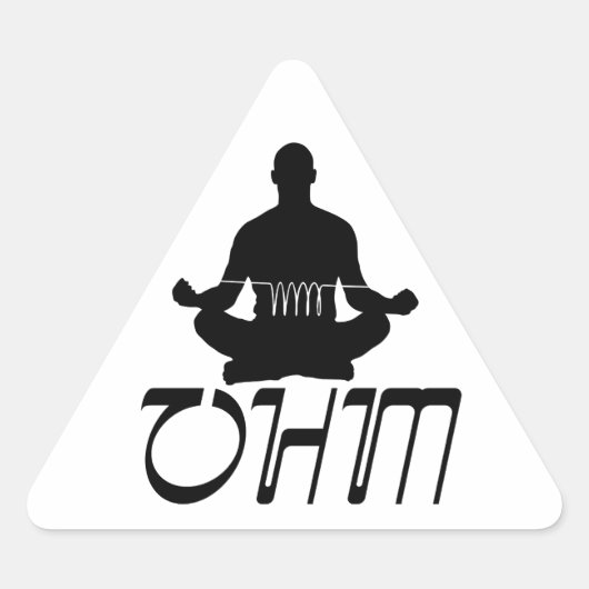 STICKER TRIANGULAIRE OHM (Devant)