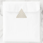 Sticker Triangulaire Or et pois blancs (Sac)