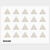 Sticker Triangulaire Or et pois blancs (Feuille)