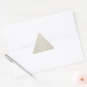 Sticker Triangulaire Or et pois blancs (Enveloppe)