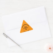 Sticker Triangulaire Orange Color Saint Patrick Business (Enveloppe)