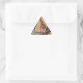 Sticker Triangulaire Ouganda - Carte de la faune - Imprimer (Sac)