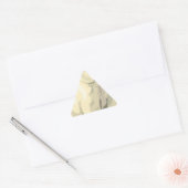 Sticker Triangulaire Ours polaire câlin (Enveloppe)