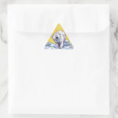 Sticker Triangulaire Ours polaire solitaire (Sac)