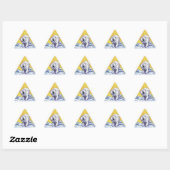 Sticker Triangulaire Ours polaire solitaire (Feuille)