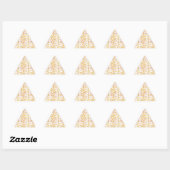 Sticker Triangulaire Painted Yellow Daisies (Feuille)