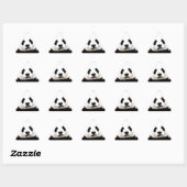 Sticker Triangulaire Panda (Feuille)