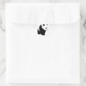 Sticker Triangulaire Panda noir et blanc (Sac)