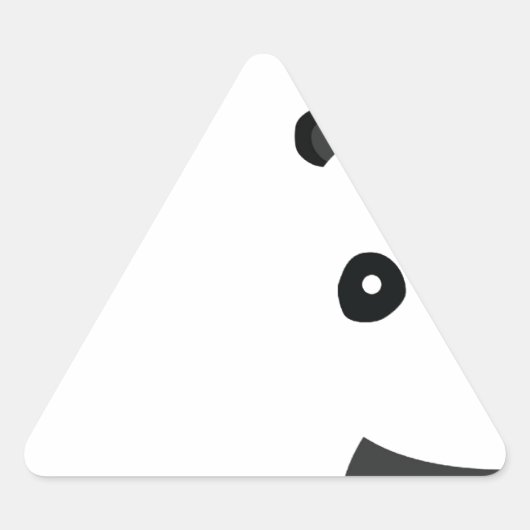 Sticker Triangulaire Panda paisible (Devant)