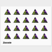 Sticker Triangulaire Panique violette (Feuille)