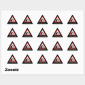Sticker Triangulaire Panneau de signalisation de quai (Feuille)