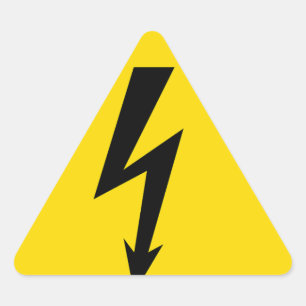 Sticker Triangulaire panneau haute tension