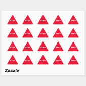 Sticker Triangulaire panneau stop (Feuille)