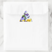 Sticker Triangulaire Pansies (Sac)