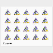 Sticker Triangulaire Pansies (Feuille)