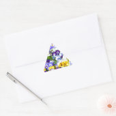 Sticker Triangulaire Pansies (Enveloppe)