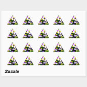 Sticker Triangulaire pansy flowers (Feuille)