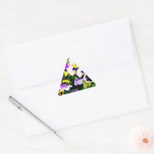 Sticker Triangulaire pansy flowers (Enveloppe)