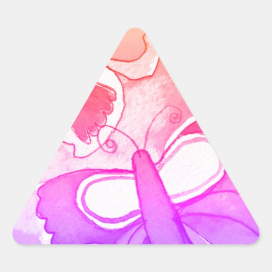 Sticker Triangulaire Papillon (Devant)