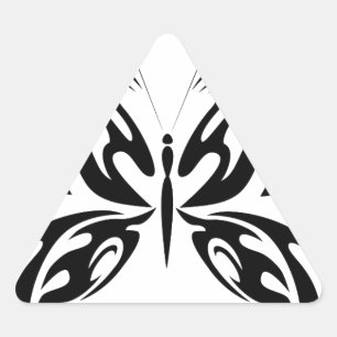 Sticker Triangulaire Papillon Abstrait