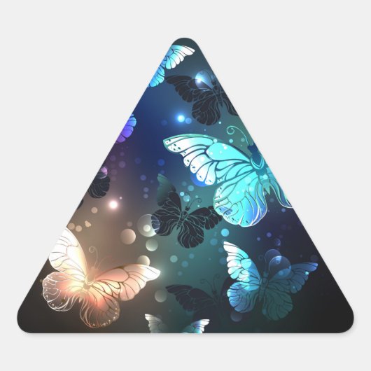 Sticker Triangulaire Papillon de nuit (Devant)