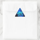 Sticker Triangulaire Papillon Morpho sur fond sombre (Sac)