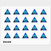 Sticker Triangulaire Papillon Morpho sur fond sombre (Feuille)