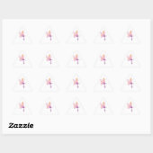 Sticker Triangulaire Papillon pourpre (Feuille)