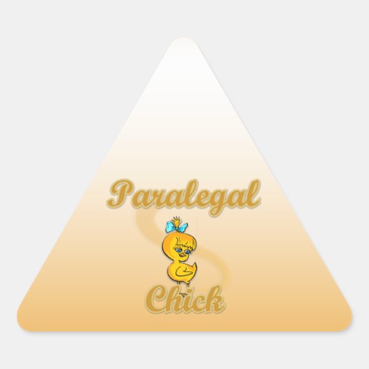 Sticker Triangulaire Paralegal Chick (Devant)