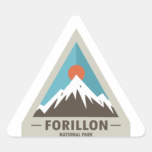 Sticker Triangulaire Parc national Forillon (Devant)