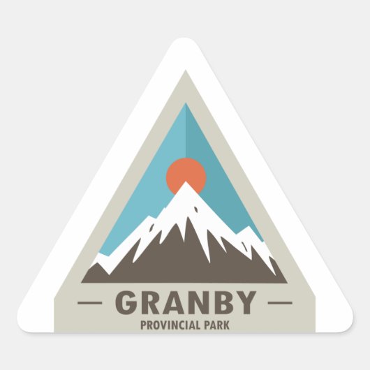 Sticker Triangulaire Parc provincial Granby (Devant)