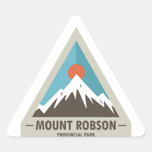 Sticker Triangulaire Parc provincial Mount Robson