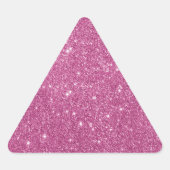 Sticker Triangulaire Parties scintillant rose-chaud (Devant)