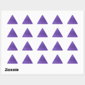 Sticker Triangulaire Parties scintillant violette (Feuille)