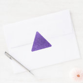 Sticker Triangulaire Parties scintillant violette (Enveloppe)