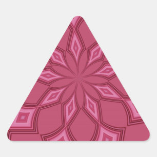 STICKER TRIANGULAIRE PASSION ROSE