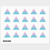 Sticker Triangulaire Pastel Ombre Leopard (Feuille)
