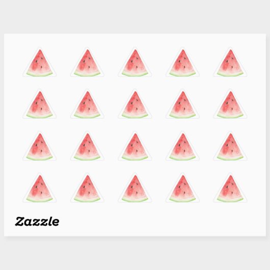 Sticker Triangulaire Pastèque (Feuille)